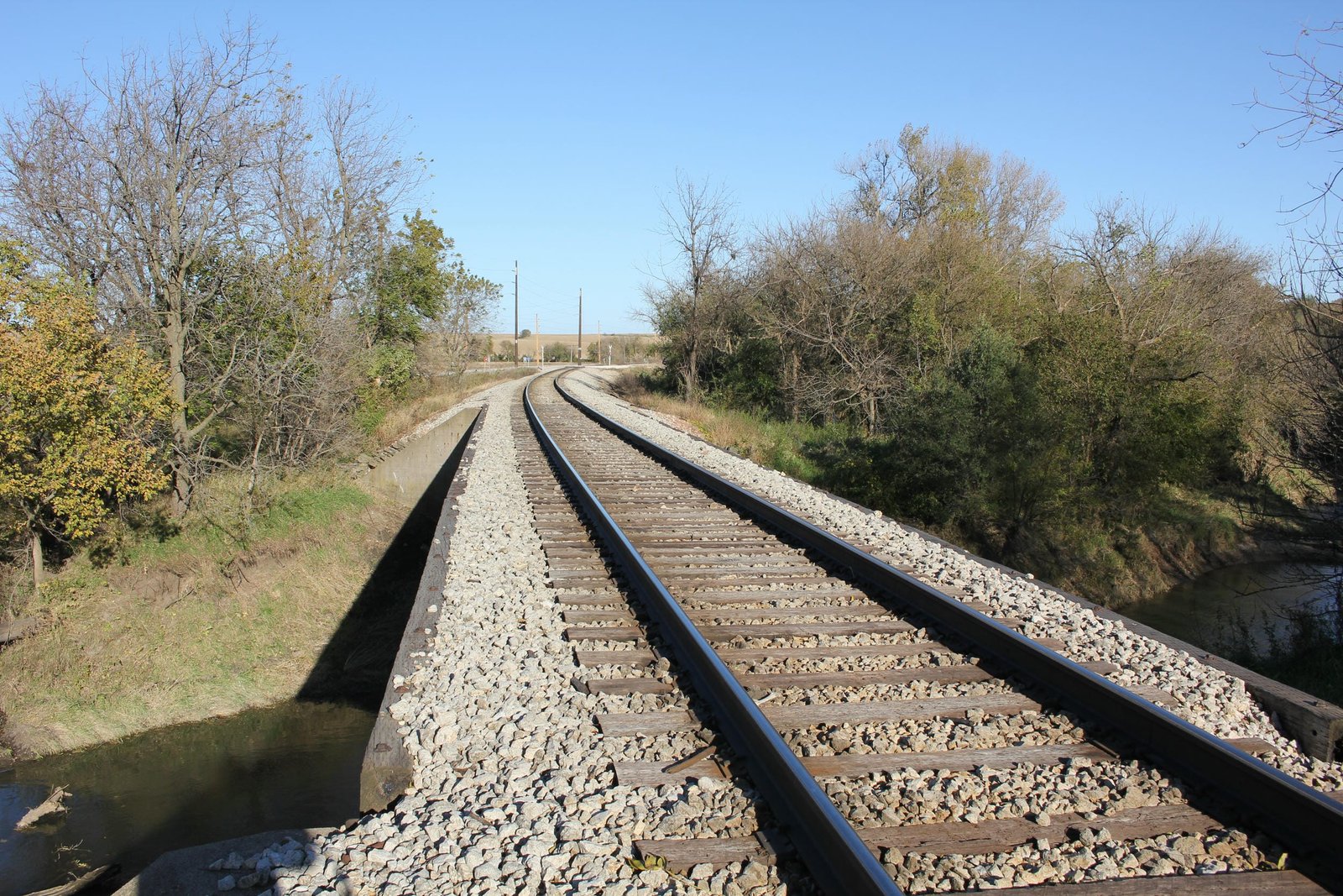 Looking east